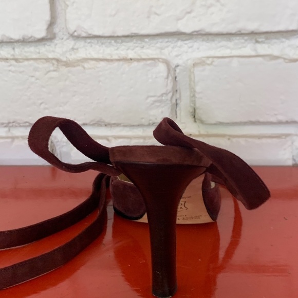 Jimmy Choo wrap around suede 4” heel - Picture 4 of 13
